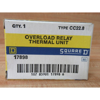 Square D CC22.8 Overload Relay Thermal Unit 17898
