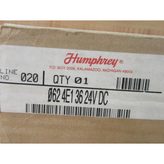 Humphrey 062 4E1 36 24V DC Directional Valve 0624E13624VDC