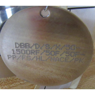 Oliver Valves DBBDSX501500RF50F50FPPFSHLNACEPK Double Block & Bleed Valve - New No Box
