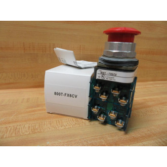 Allen Bradley 800T-FX6CV Red Button 800TFX6CV