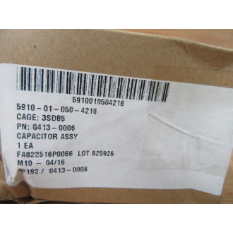 0413-0006 Capacitor Assy 5910-01-050-4216