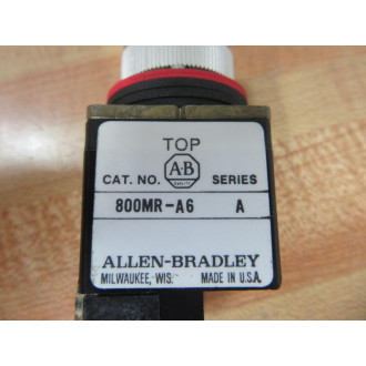 Allen Bradley 800MR-A6A Red Pushbutton 800MRA6A