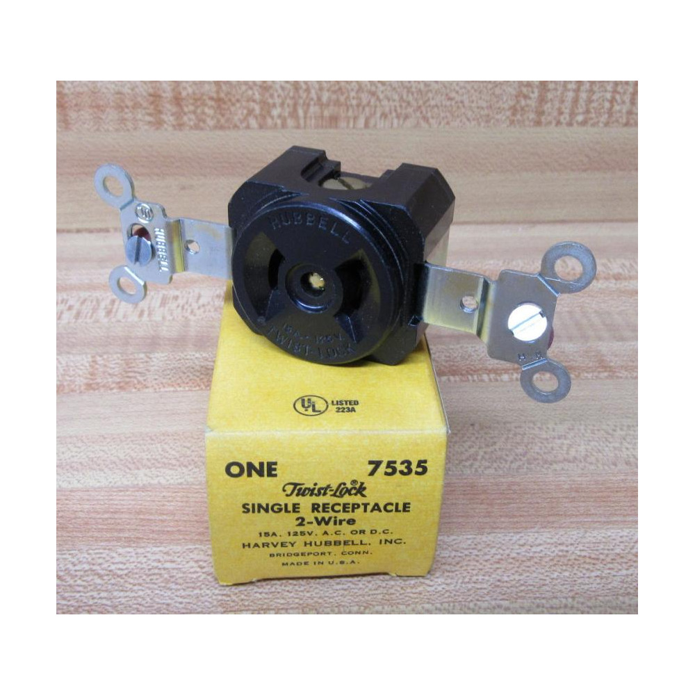 Hubbell 7535 Receptacle New-Old Stock Hubbell 7535 Receptacle New-Old Stock