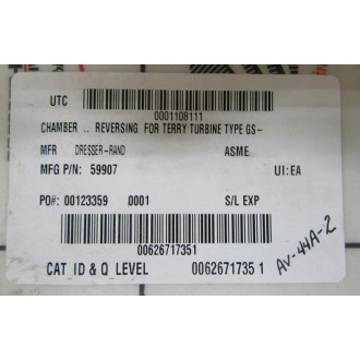 Dresser-Rand 59907 Reversing Chamber