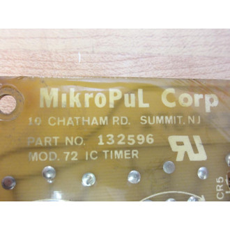 Mikropul 132596 Mod.72 IC Timer C30372-3 - Used