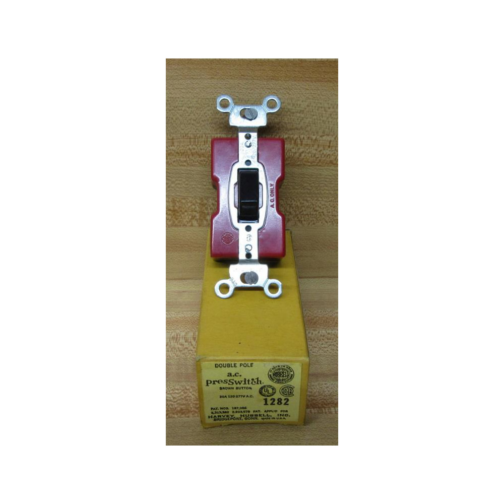 Hubbell 1282 Press Switch HBL1282 Hubbell 1282 Press Switch HBL1282