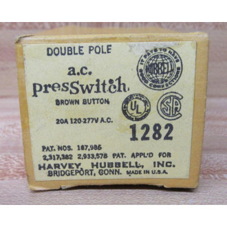 Hubbell 1282 Press Switch HBL1282