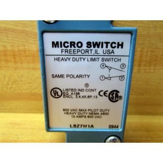 Micro Switch LSZ7H1A Limit Switch Body - Used Micro Switch LSZ7H1A Limit Switch Body - Used