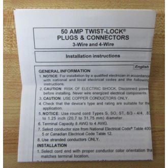 Hubbell CS-8165C Power Entry Connector CS8165C