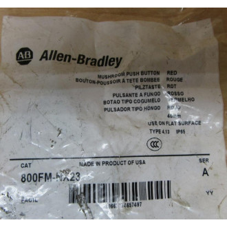 Allen Bradley 800FM-NX23 Mushroom Button 800FMNX23