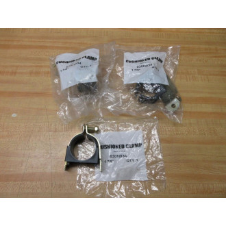 030N034 Cushioned Clamp (Pack of 6)