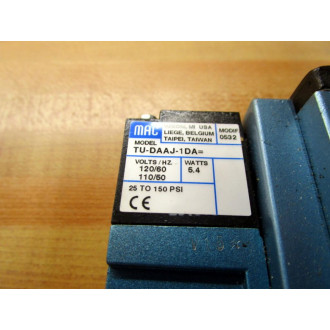 Mac Valves 82A-AF-BAA-TU-DAAP-1DA Valve 82AAFBAATUDAAP1DA - Used