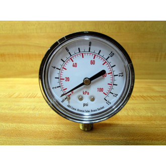 Grainger 4FLV6A Pressure Gauge (Pack of 2) Grainger 4FLV6A Pressure Gauge (Pack of 2)
