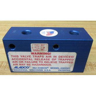 Aladco 302501 Check Valve - New No Box
