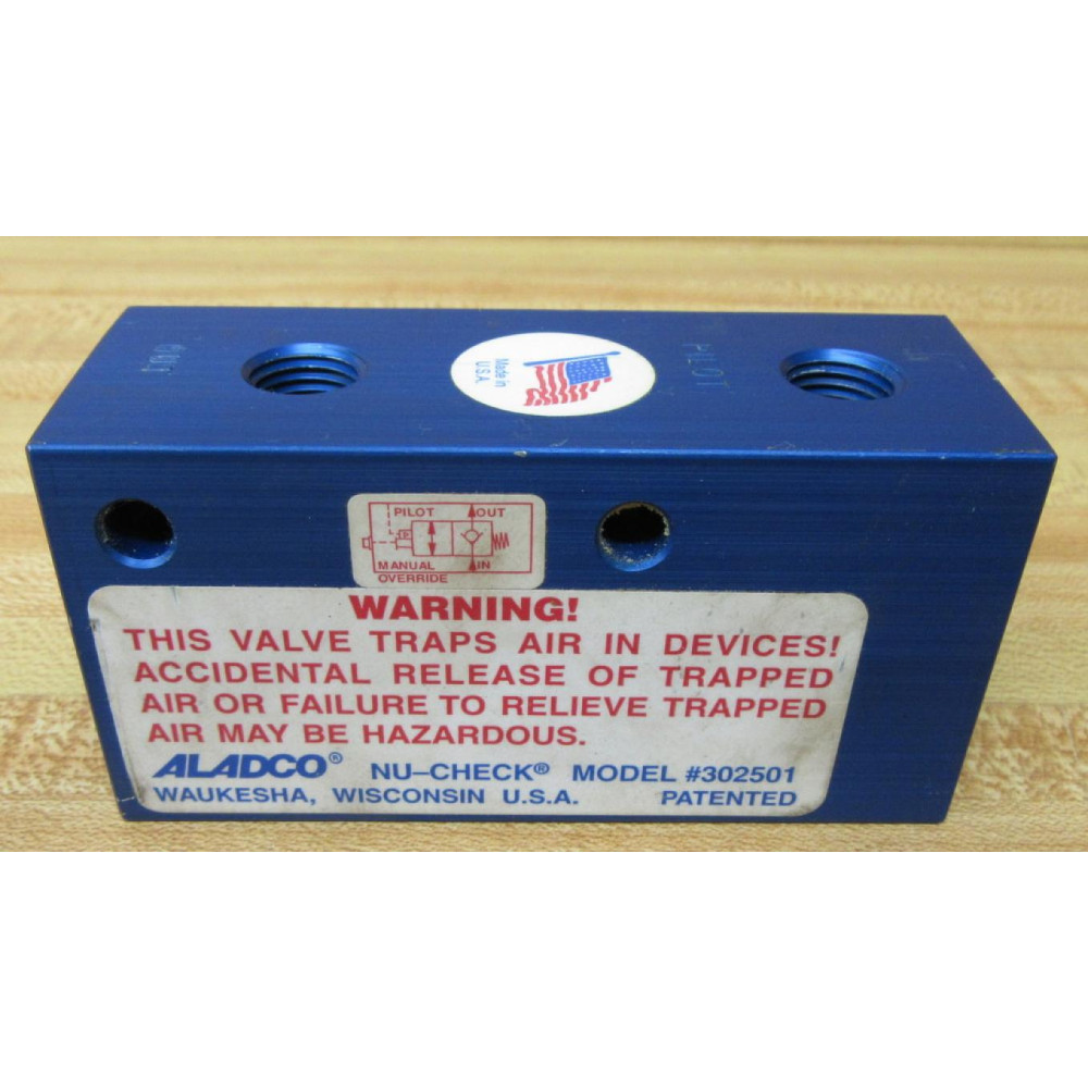 Aladco 302501 Check Valve - New No Box Aladco 302501 Check Valve - New No Box