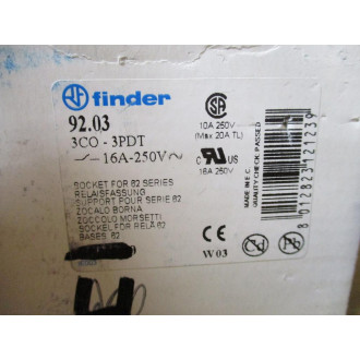 Finder 92.03 Relay Socket 9203 (Pack of 10)