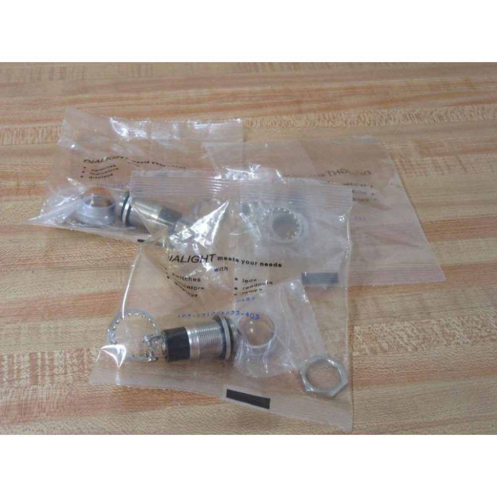 Dialight 123-1310-1233-403 Light Indicator 12313101233403 (Pack of 3)