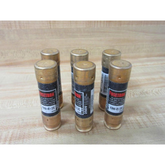 Fusetron FRN-R-35 Bussmann Fuse Cross Ref 4A452 (Pack of 6) - New No Box