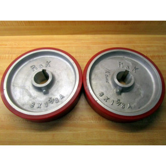 R & K 8 X 1 58 A Wheel WKW 8X158A (Pack of 2) - New No Box