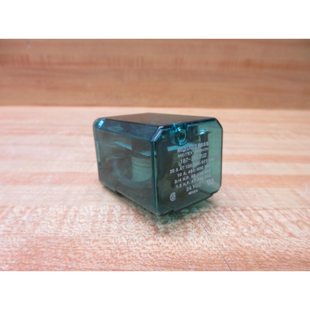 TE Connectivity 187-26C2U2 Midtex Relay 18726C2U2 WWires - Used