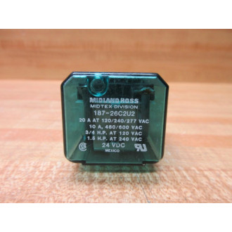 TE Connectivity 187-26C2U2 Midtex Relay 18726C2U2 WWires - Used