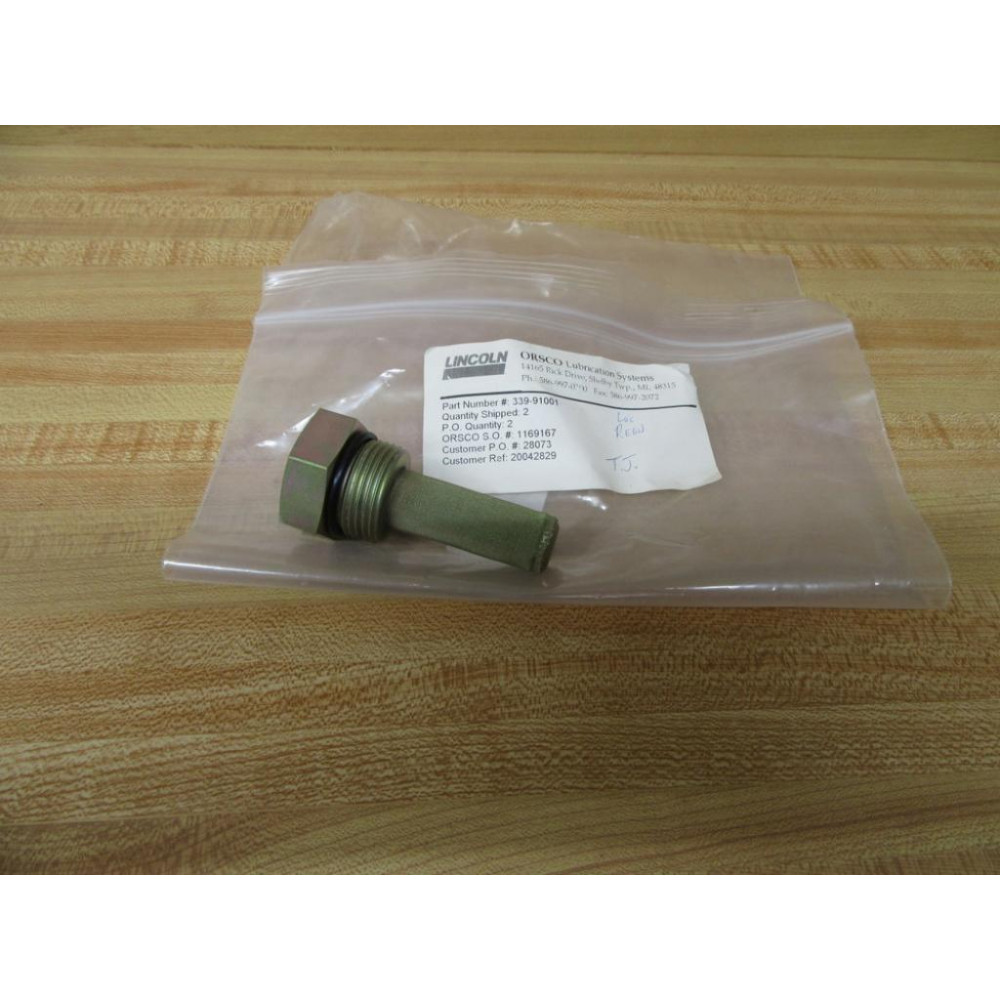 Lincoln 339-91001 Lube Pump Filter 33991001 Lincoln 339-91001 Lube Pump Filter 33991001