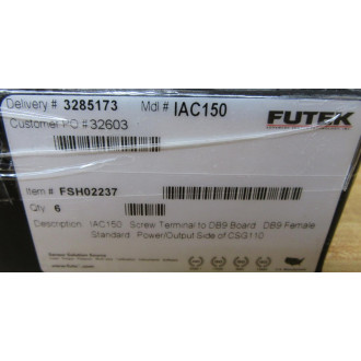 Futek FSH02237 Connector - New No Box