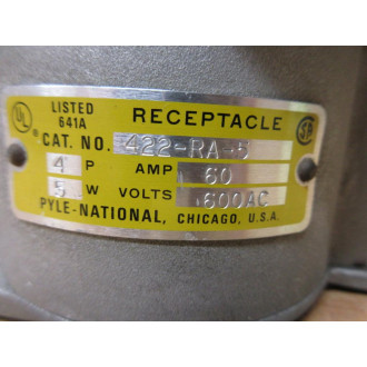 Pyle-National 422-RA-5 Receptacle 422RA5 - Used