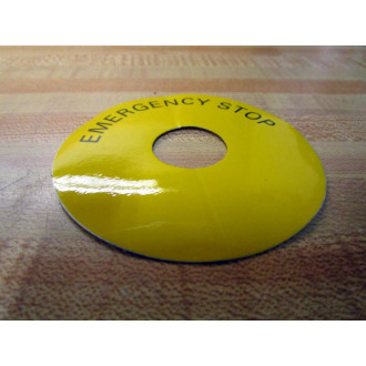 Siemens 3SB39210AD Emergency Stop Label 74.80.115.55.0000A - New No Box