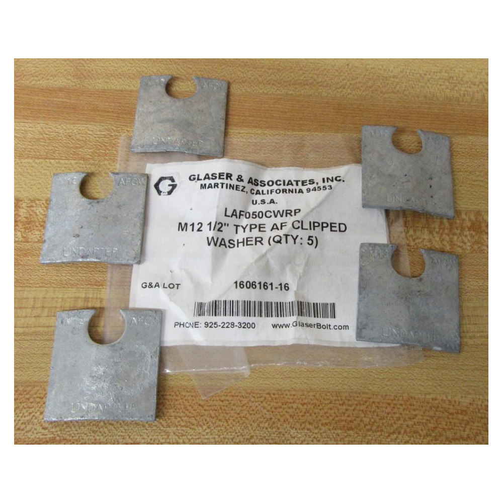 Lindapter LAF050CWRP Clipped Washer (Pack of 5) Lindapter LAF050CWRP Clipped Washer (Pack of 5)
