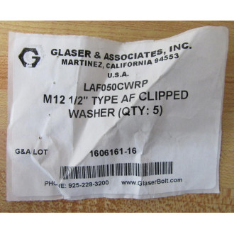 Lindapter LAF050CWRP Clipped Washer (Pack of 5)