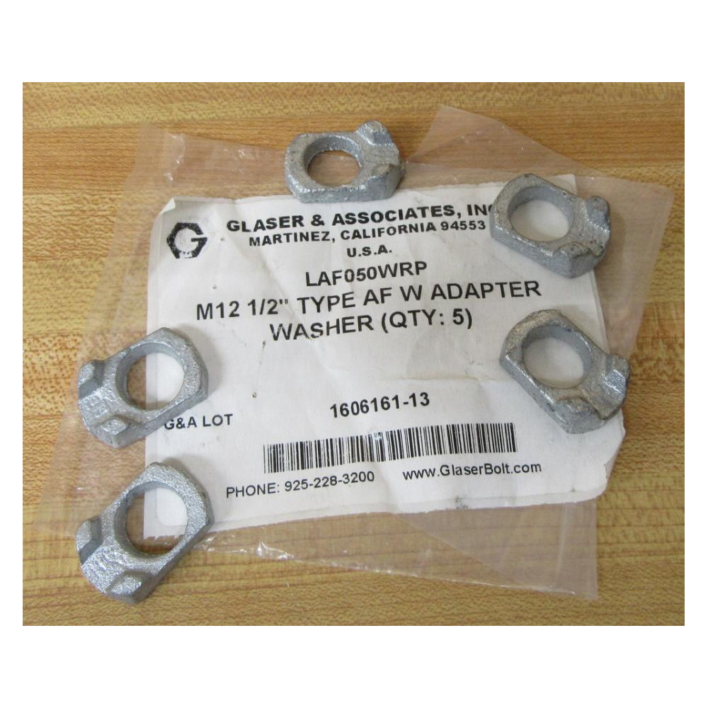 Glaser Bolt LAF050WRP Washer (Pack of 5)