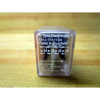 Potter & Brumfield KHU-17A11-24V Relay KHU17A1124V 5A (Pack of 2) - New No Box Potter & Brumfield KHU-17A11-24V Relay KHU17A1124V 5A (Pack of 2) - New No Box