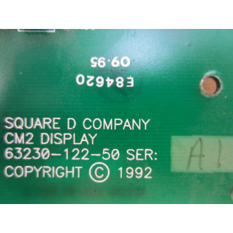 Square D 63230-122-50 CM2 Display 6323012250 Ser:A1 - Used