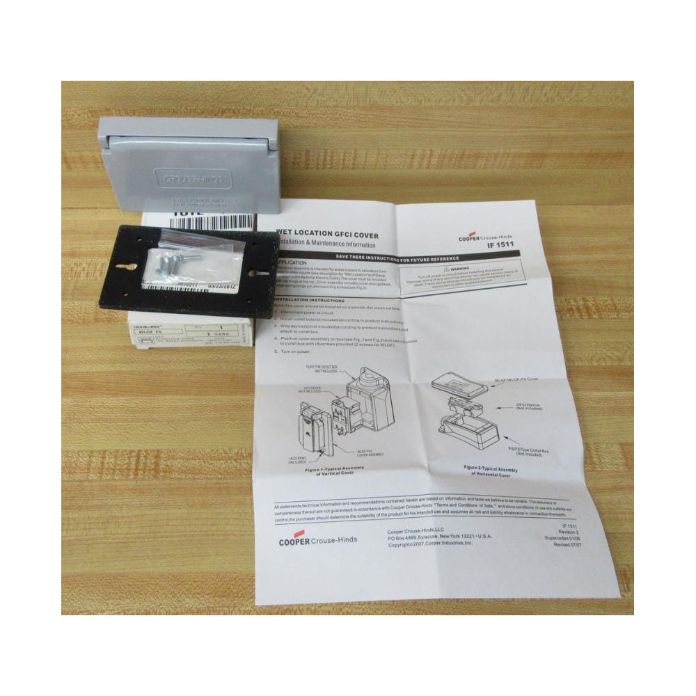 Crouse - Hinds WLGF FS Receptacle Cover WLGFFS