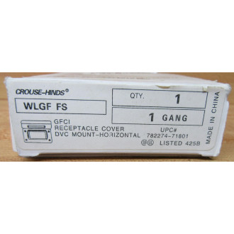 Crouse - Hinds WLGF FS Receptacle Cover WLGFFS