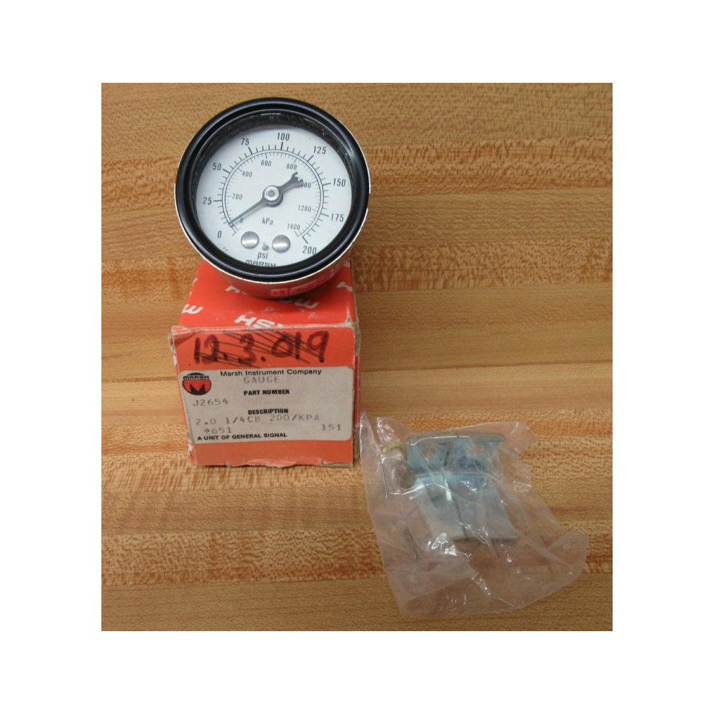 Marsh Instrument J2654 Gauge Marsh Instrument J2654 Gauge
