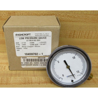Ashcroft 25-1490-A-02L-15IW Gauge 251490A02L15IW