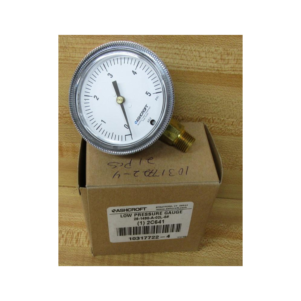 Ashcroft 25-1490-A-02L-5 Gauge 251490A02L5 Ashcroft 25-1490-A-02L-5 Gauge 251490A02L5