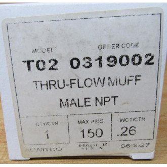 Alwitco 0319002 Thru-Flow Muffler