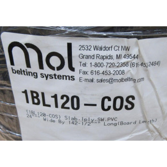 MOL 1BL120-COS Conveyor Belt 1BL120COS 142-12"