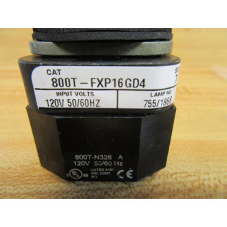 Allen Bradley 800T-FXP16GD4 Green Push Pull Switch - New No Box