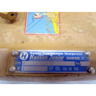 Hansen FN11B20-U Gear Reducer FN11B20U - Used