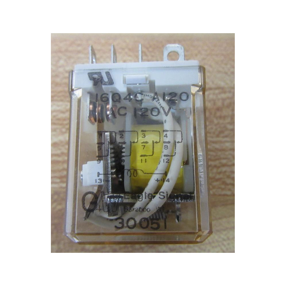 Eagle Signal 16Q4AC-A120 Relay 16Q4ACA120 (Pack of 5) - New No Box Eagle Signal 16Q4AC-A120 Relay 16Q4ACA120 (Pack of 5) - New No Box