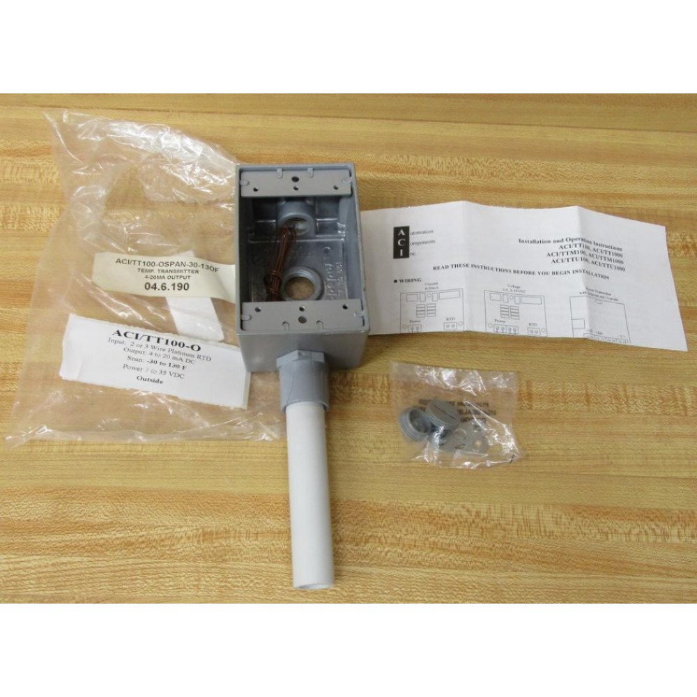 ACI TT100-O Temperature Transmitter TT100O Housing Only W Crack ACI TT100-O Temperature Transmitter TT100O Housing Only W Crack