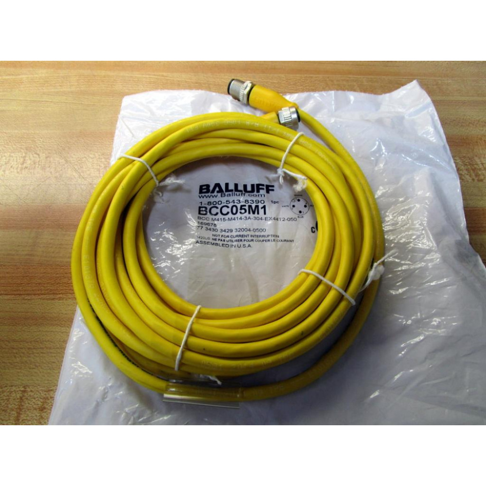 Balluff BCC05M1 Cable BCC M415-M414-3A-304-EX44T2-050 Balluff BCC05M1 Cable BCC M415-M414-3A-304-EX44T2-050