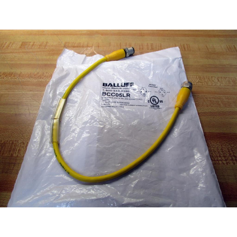 Balluff BCC05LR Cable BCC M415-M414-3A-304-EX44T2-003 Balluff BCC05LR Cable BCC M415-M414-3A-304-EX44T2-003