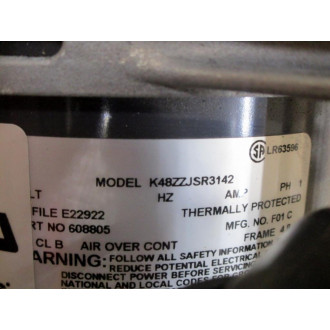 Thomas Pumps & Compressors K48ZZKSR3142 Vacuum Pump 608805 2750BGHISS75-316H - Used