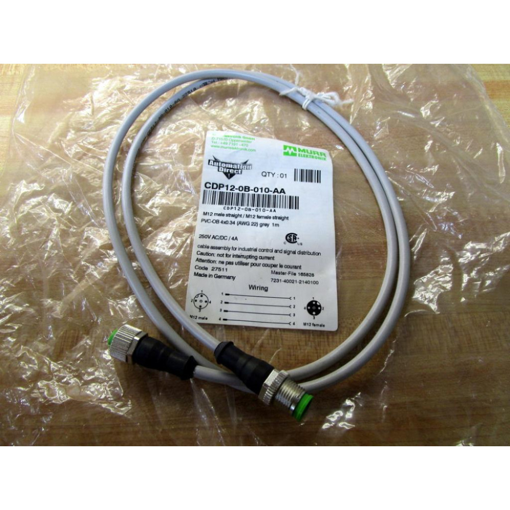 Automation Direct CDP12-0B-010-AA Cable CDP120B010AA Automation Direct CDP12-0B-010-AA Cable CDP120B010AA