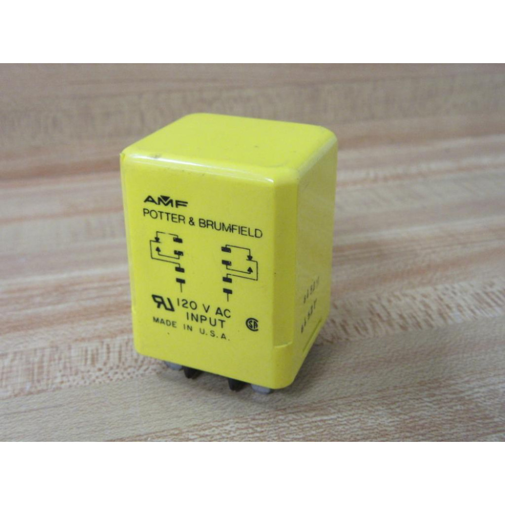 AMF Potter & Brumfield CUA-41-70005 Relay CUA-41-70005-120V AC - Used AMF Potter & Brumfield CUA-41-70005 Relay CUA-41-70005-120V AC - Used